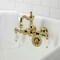 Kingston Brass CA1003T2 3-3/8" Tub Wall Mount Clawfoot Tub Faucet, Polished Brass CA1003T2 - alternate 6